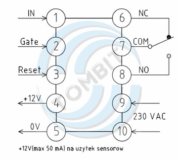 Licznik impulsów C2S-R-24 elektroniczny do automatyki maszyn