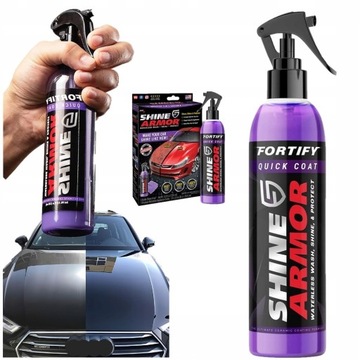 SHINE ARMOR OCHRONA LAKIERU POLIMEROWA CERAMICZNA DO SAMOCHODU+MIKROFIBRA