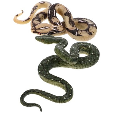 Фигурка змеи модели Python, резиновое животное, 2 шт.