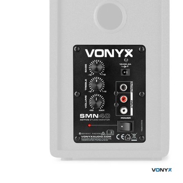 Monitory STUDYJNE AKTYWNE 100W 2szt VONYX CZARNE