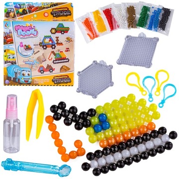 KORALIKI WODNE ZESTAW SZABLONY WZORY BRELOK KOLORY