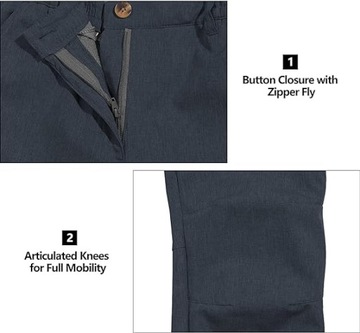 SPODNIE MESKIE PRZECIWDESZCZOWE LEKKIE r. XXL LITTLE DONKEY ANDY