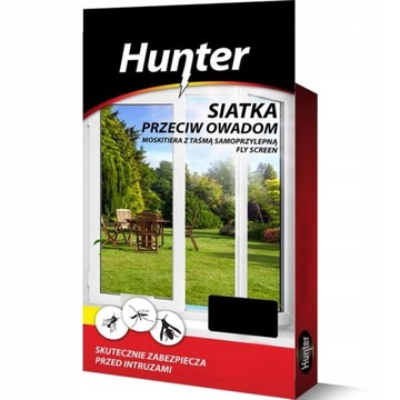 MOSKITIERA SIATKA NA OKNO BALKON PRZECIW NA OWADY MUCHY = 75x220cm CZARNA
