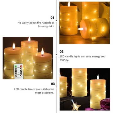 Свечи Tealight Подсвечники Светодиодные электрические лампы