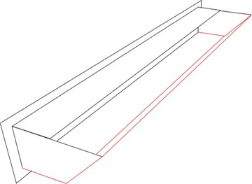 kratka wentylacyjna LUFT 6x40 cm 60x400 mm czarna metalowa solidna