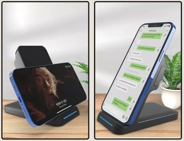 Беспроводное индуктивное зарядное устройство QI USB-C для Samsung s21 S20+ Buds Watch 15 Вт