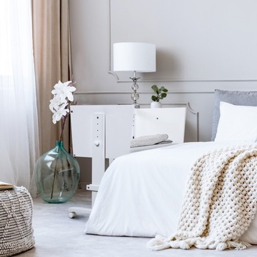 Кровать деревянная детская 107х50 Колыбель Белая ZOYA Littlesky