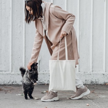 ЭКО СУМКИ ДЛЯ ПОКУПОК ХЛОПКОВЫЕ СУМКИ с ручками БЕЗ НАПЕЧАТКИ набор из 10 шт.