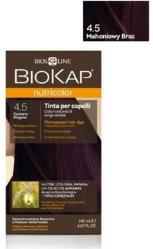 BIOKAP NUTRICOLOR farba 4.5 mahoniowy brąz 140 ml