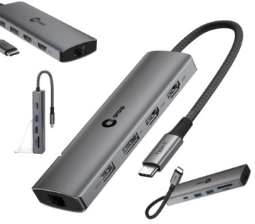 2 monitory Více portů a nabíjení jedním kabelem Usb-c 100W Hub Dell