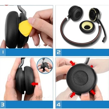 ЗАМЕННЫЕ НАУШНИКИ-ГУБКИ для Jabra Evolve 20 20se 30 30II 40 65 65
