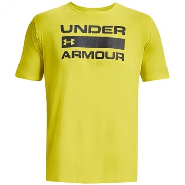 Koszulka męska Under Armour Team Issue Wordmark SS żółta 1329582 799 - XL