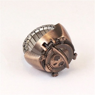 Creative anillos Finger Ring Watch Punk Mini