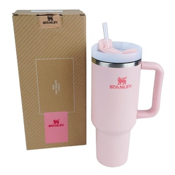 ТЕРМАЛЬНАЯ КРУЖКА ДЛЯ КОФЕ и ВОДЫ 40 УНЦИЙ С РУЧКОЙ И СОЛОМОЧКОЙ