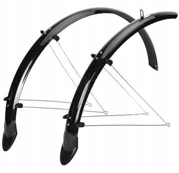 ВЕЛОСИПЕДНЫЕ КРЫЛЬЯ С КОМПЛЕКТОМ БРЫЗГОВИН ПЕРЕДНИЕ ЗАДНИЕ ORION ВИНИЛ 26 x 53 мм
