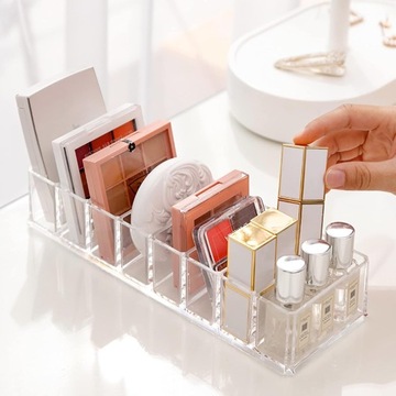 Органайзер для теней, 8 ячеек, акрил, для выдвижных ящиков, органайзер для