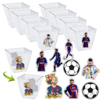 PUCHARKI NA DESER MESSI URODZINY IMPREZA 8x
