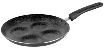 СКОВОРОДА ДЛЯ ЯИЦ УЗОРАМИ, МРАМОРНОЕ ПОКРЫТИЕ, 24 см.