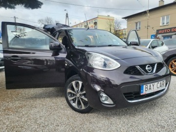 Nissan Micra IV Hatchback 5d Facelifting 1.2 80KM 2014 Nissan Micra 1.2 80 KM Bogata Wersja 100% Przebieg, zdjęcie 1