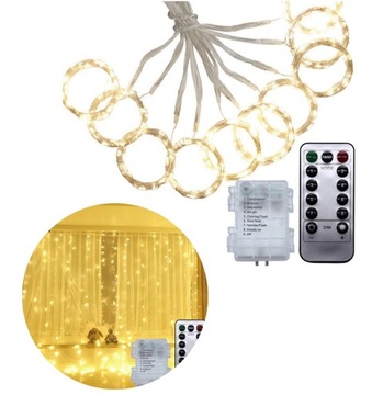 Светодиодная световая завеса 3х3м, лампы НА АККУМУЛЯТОРАХ