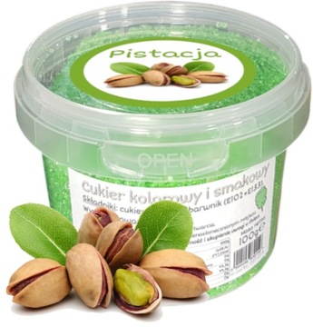 Cukier Do Waty Cukrowej Pistacja 100g Pistacjowy Zielony