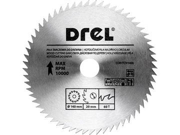 PIŁA TARCZOWA CV DO DREWNA 140mm 60T OTWÓR 20mm