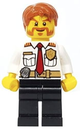 LEGO CITY - Figurka Komendant straży cty0380