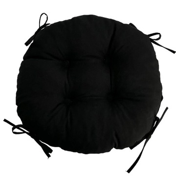 Подушка на стул табурет 35см BLACK CIRCLE