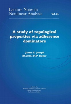 A STUDY OF TOPOLOGICAL PROPERTIES VIA ADH.. EBOOK