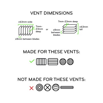 Автомобильное крепление Peak Design для зарядки вентиляционных отверстий — магнитный держатель