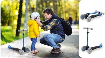 СКЛАДНОЙ СКУТЕР ДЛЯ ДЕТЕЙ СО СВЕТОДИОДНОЙ ПОДСВЕТКОЙ