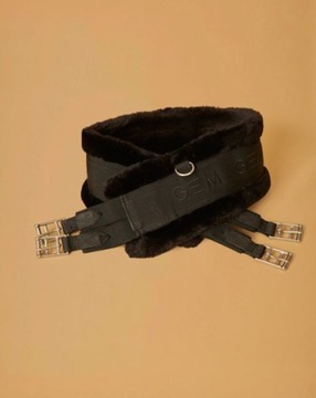 Popręg z futrem GEM EQUITATION Czarny 115cm