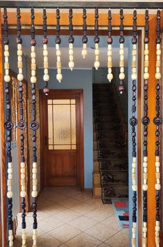 ДЕРЕВЯННАЯ ШТОРА С БИСЕРАМИ 80см - подарок