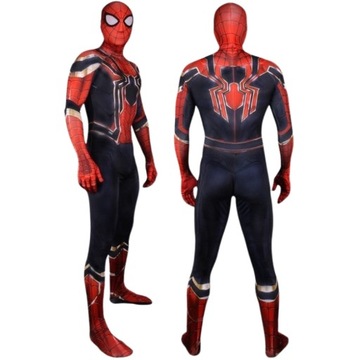 STRÓJ KOSTIUM PRZEBRANIE IRON SPIDER PAJĄK COSPLAY SKIN MĘSKI 176/182