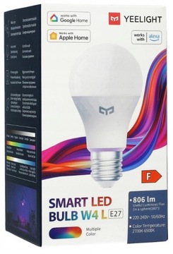 Żarówka kolorowa: Yeelight Smart LED Bulb W4 L E27 9W BOX | Apple Home