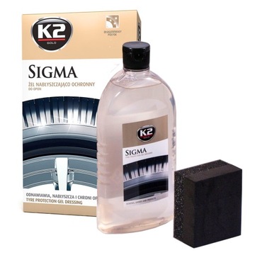 K2 SIGMA TIRE RUBBER SHINE GEL 0,5л губка