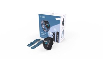 Zestaw sportowy Fitbit Versa 4 czarny + pasek