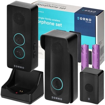 DOMOFON BEZPRZEWODOWY BEZSŁUCHAWKOWY GŁOŚNOMÓWIĄCY DO FURTKI AKUMULATOR USB