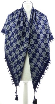 DAMSKA WZORZYSTA CHUSTA NA RAMIONA SZAL KRATA