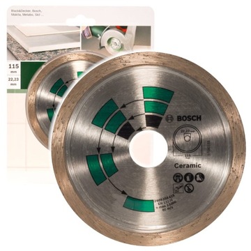 Diamentowa tarcza tnąca Bosch 115mm Ceramika/Gres