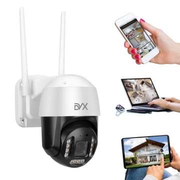 WIFI НАРУЖНАЯ PTZ-LAN IP-КАМЕРА 8MPx DVX 4k HD P2P ОБНАРУЖЕНИЕ ЗУМА