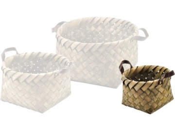 Piękny kosz z uchwytami rozmiar S - BOHO TIMEO