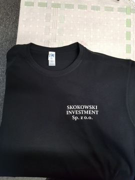 Черная футболка, Ваш собственный двусторонний принт