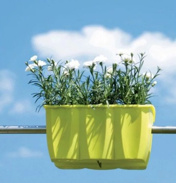 БАЛКОННЫЙ ЦВЕТОЧНЫЙ ГОРШОК ДЛЯ ПОДВЕСНОЙ БАЛЮСТРАДЫ 18Л