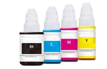 4x zamienne TUSZE do napełniania Pigment BK C M Y