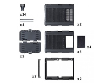 Компостер EKOBAT IKSM-800C 800л 2 камеры ЧЕРНЫЙ