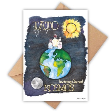 kartka DLA TATY OJCA personalizowana A5+EKOkoperta