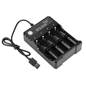 4-gniazdowa uniwersalna inteligentna ładowarka USB do akumulatorów 18650