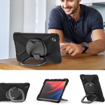 КОРПУС CASE 360 СО СТЕКЛОМ ДЛЯ LENOVO TAB M11 TB-330 - БРОНЯ С ПОДСТАВКОЙ