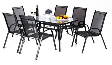 Набор садовой мебели для террасового стола + 6 стульев
